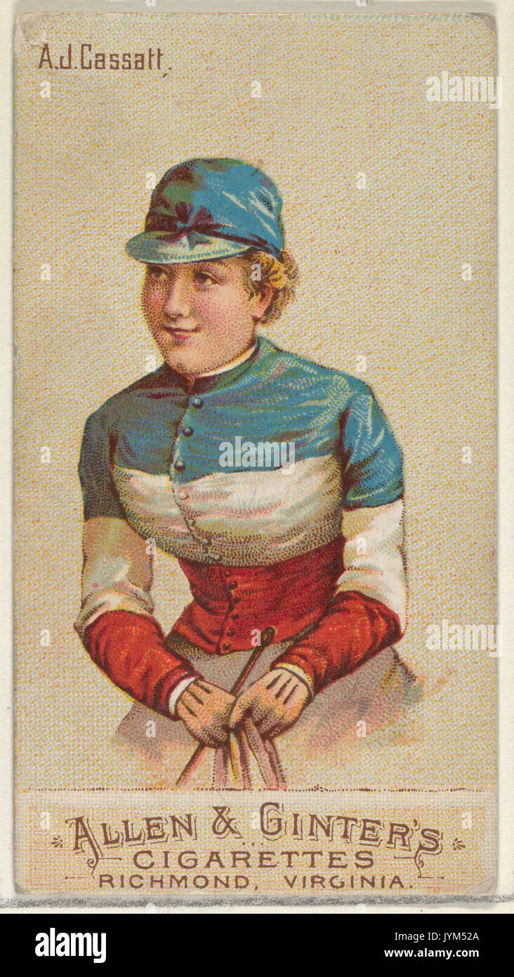 A.J. Cassatt, aus der Racing Farben der World Series (N22b) für Allen & Ginter Zigaretten MET DP 835208 Stockfoto