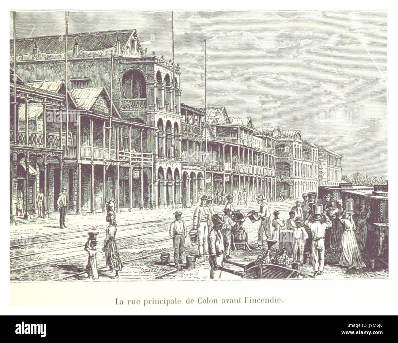 Seite 069 von LE CANAL DE PANAMA (1866) Stockfoto