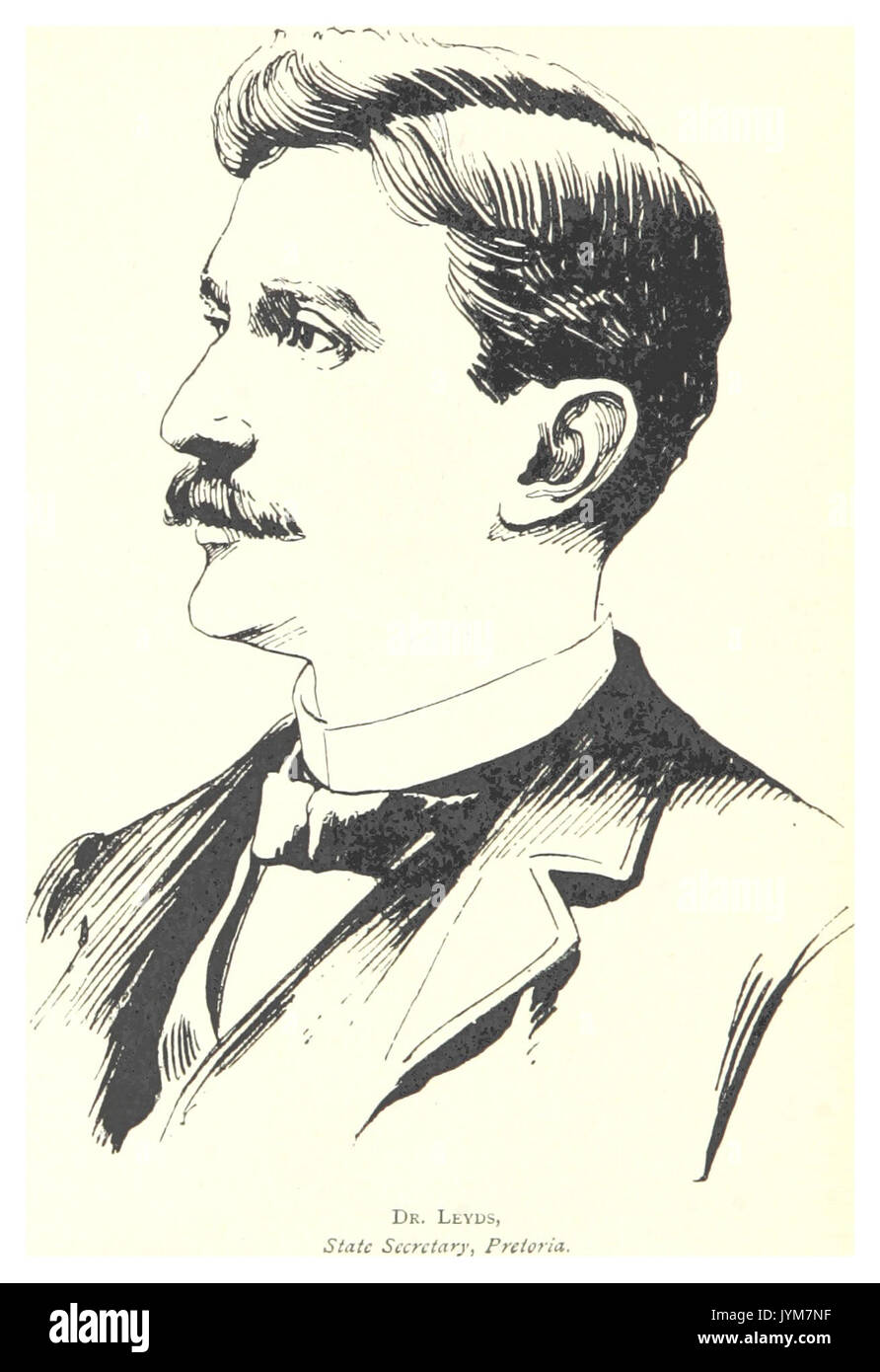 Dr. Leyds, Staatssekretär, Pretoria Stockfoto