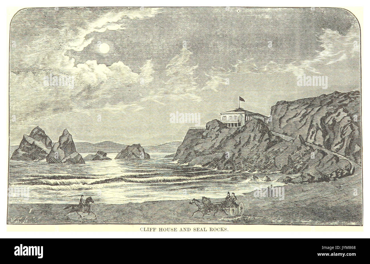 Lloyd(1876) CLIFF HOUSE AD SEAL ROCKS pg082 Stockfoto