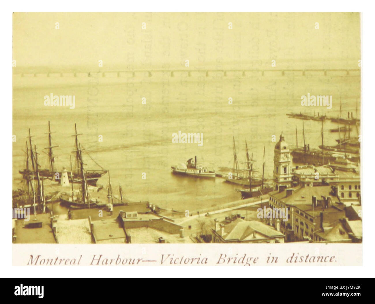 Kleine 1867 p069 Montreal Hafen (oder) Stockfoto