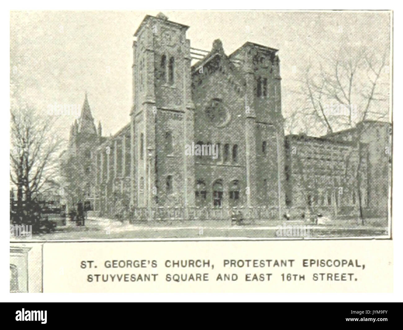 (King1893NYC) pg357 ST.-Georgs Kirche, PROTESTANT EPISCOPAL, STUYVESANT SQUARE und EAST 16TH STREET Stockfoto