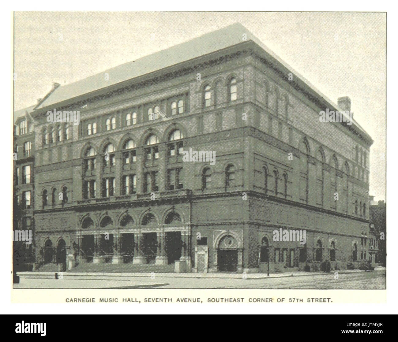 (King1893NYC) pg597 CARNEGIE MUSIKHALLE, SEVENTH AVENUE, Südost-Ecke der 57TH STREET Stockfoto