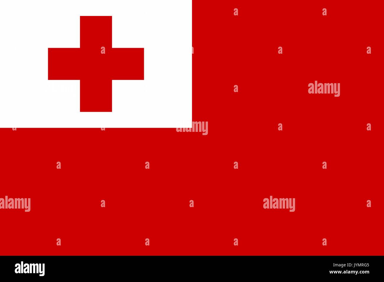 Flagge von Tonga Stock Vektor