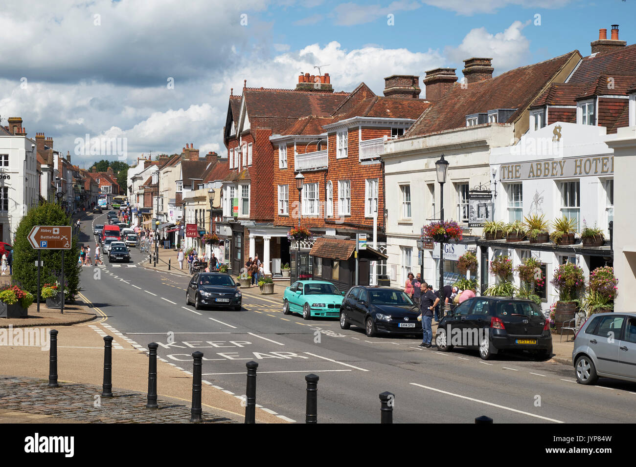 Kampf der High Street, East Sussex, England, Großbritannien Stockfoto