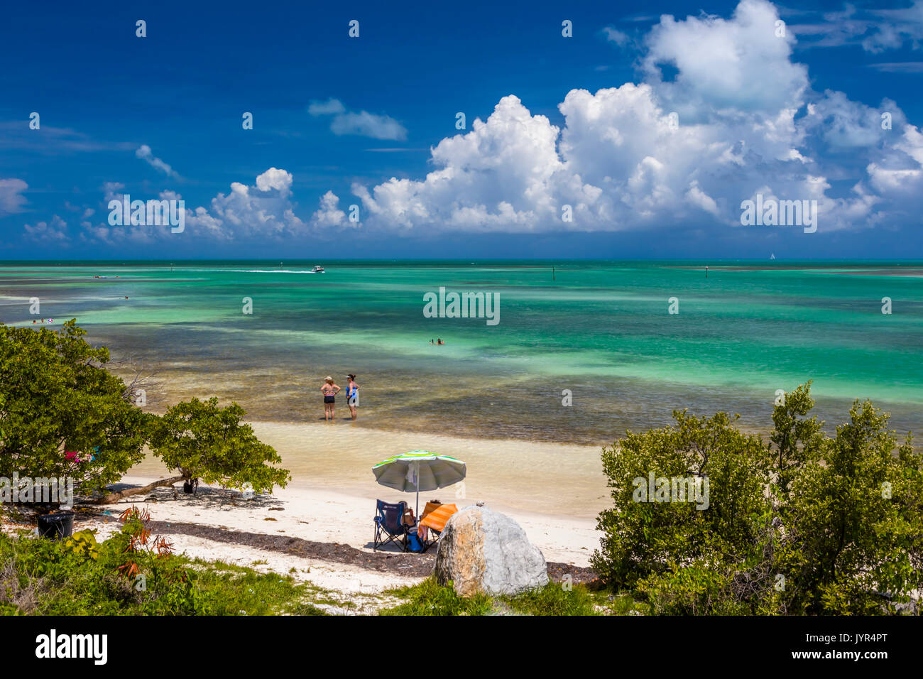 Anne's Beach Park auf dem Atlantischen Ozean auf der unteren Matecumbe Key in Islamorada Key in den Florida Keys Stockfoto