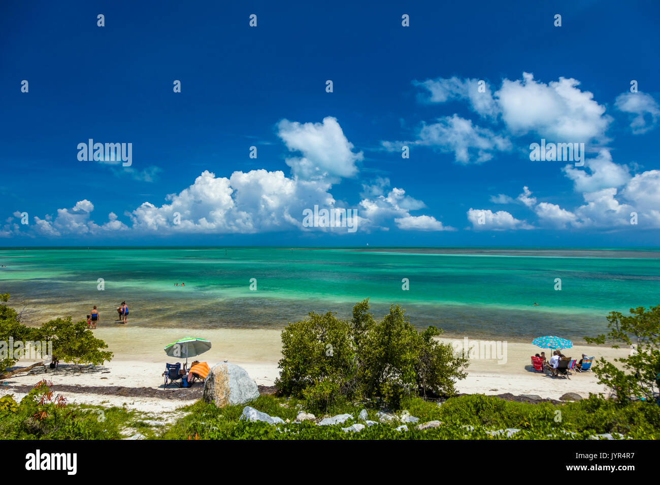 Anne's Beach Park auf dem Atlantischen Ozean auf der unteren Matecumbe Key in Islamorada Key in den Florida Keys Stockfoto