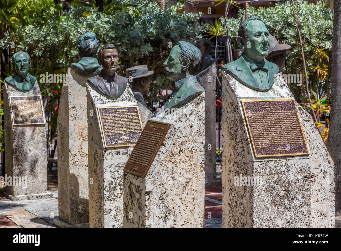 Key West Historic Memorial Sculpture Garden in Key West Florida Stockfoto