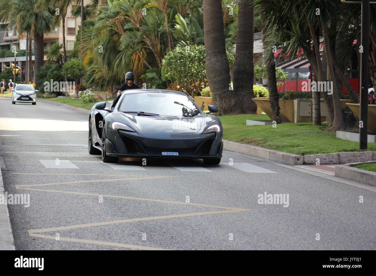 Schnelle Autos, Polizei, ist gleich roubble Stockfoto