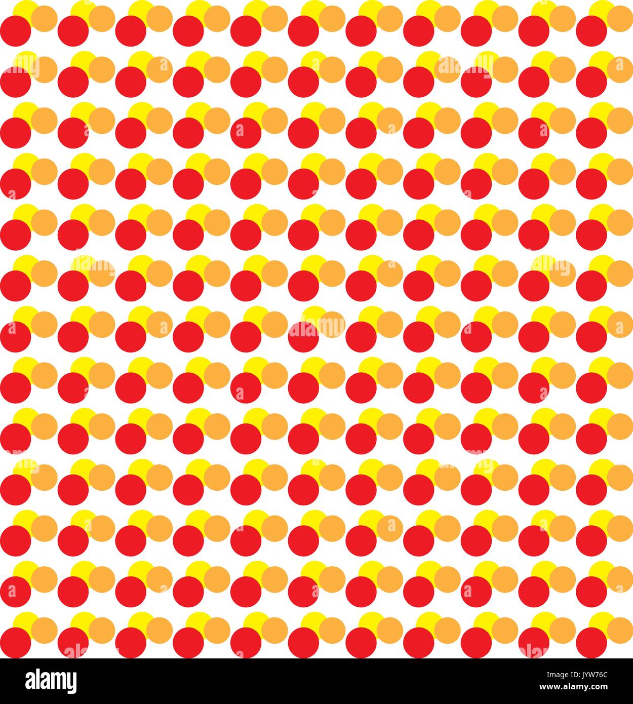 Vector rot gelb orange Kreise Muster Stock Vektor