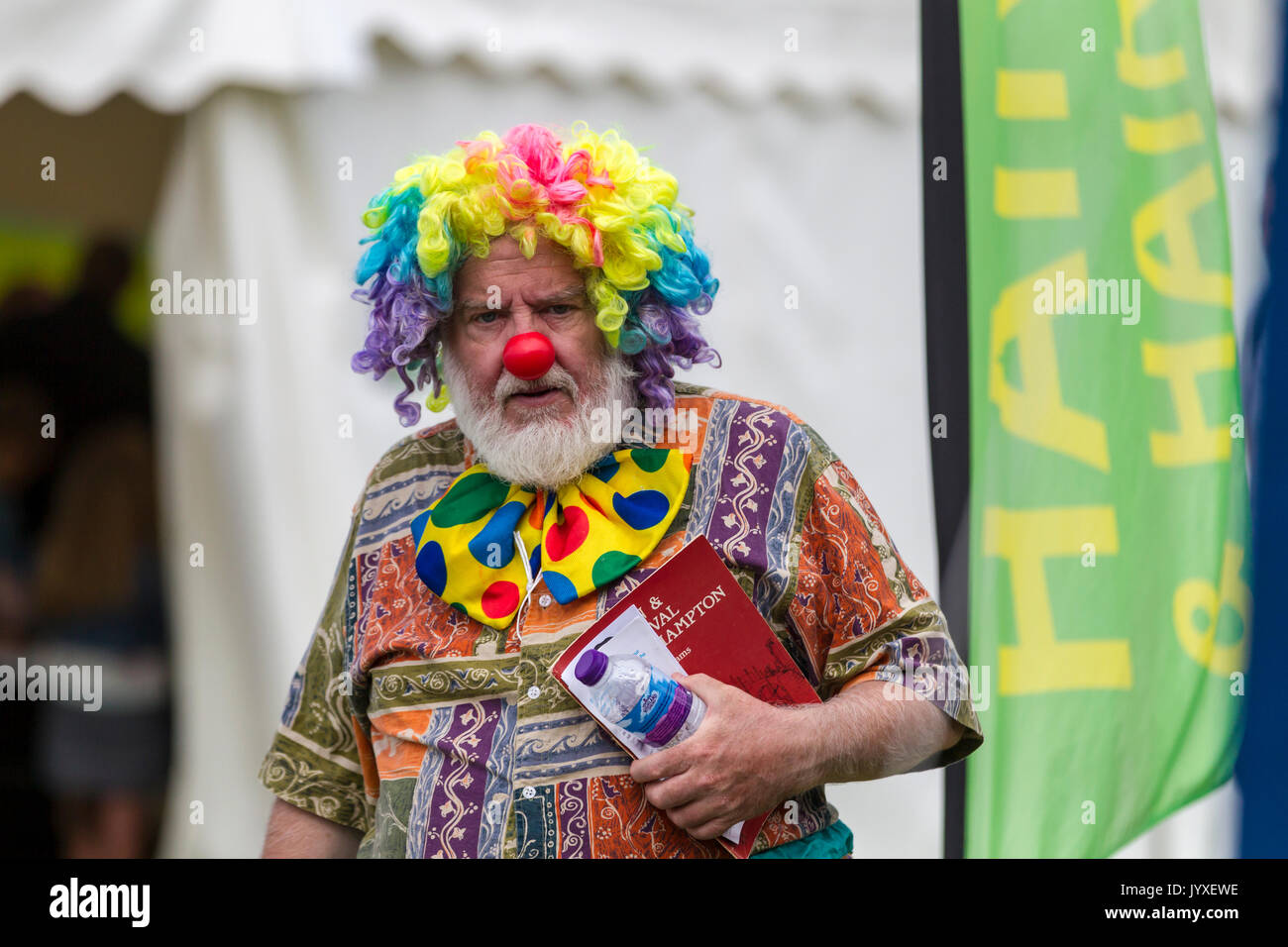 Scary Face Clown On White Stockfotos Und Bilder Kaufen Alamy