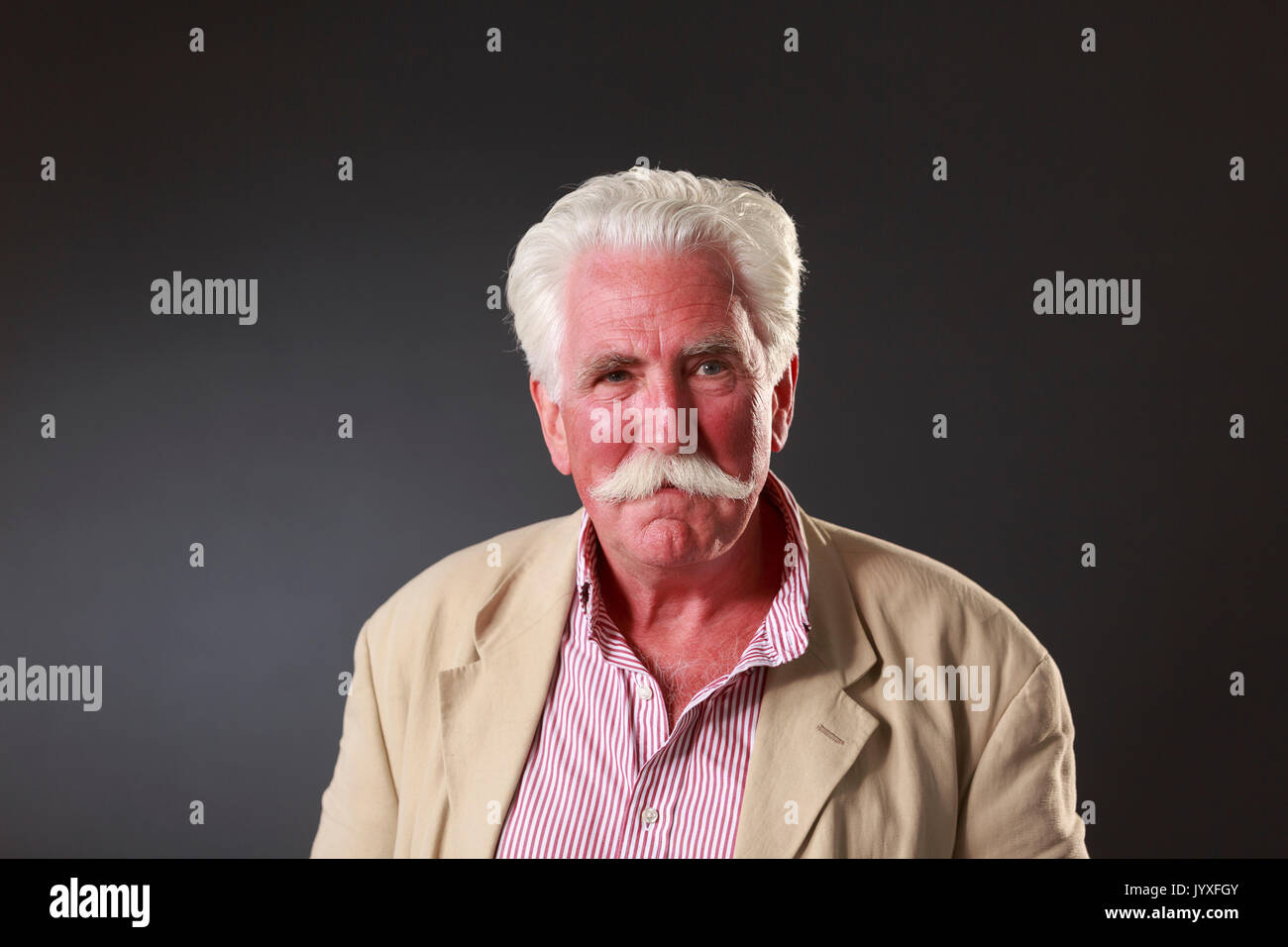 Edinburgh, Schottland, Großbritannien. 20 Aug, 2017. Tag 9 Edinburgh International Book Festival. Im Bild: Brian Johnstone schottische Dichter. Pako Mera/Alamy Leben Nachrichten. Credit: Pako Mera/Alamy leben Nachrichten Stockfoto