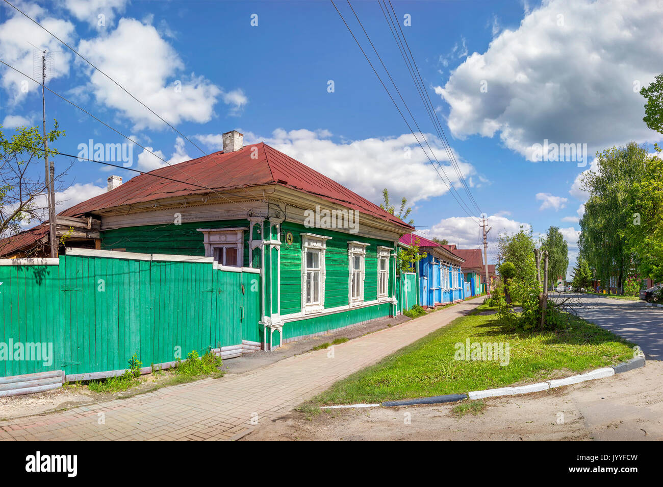 Die semenov Stadt. Region Nizhny Novgorod, Russland. Stockfoto