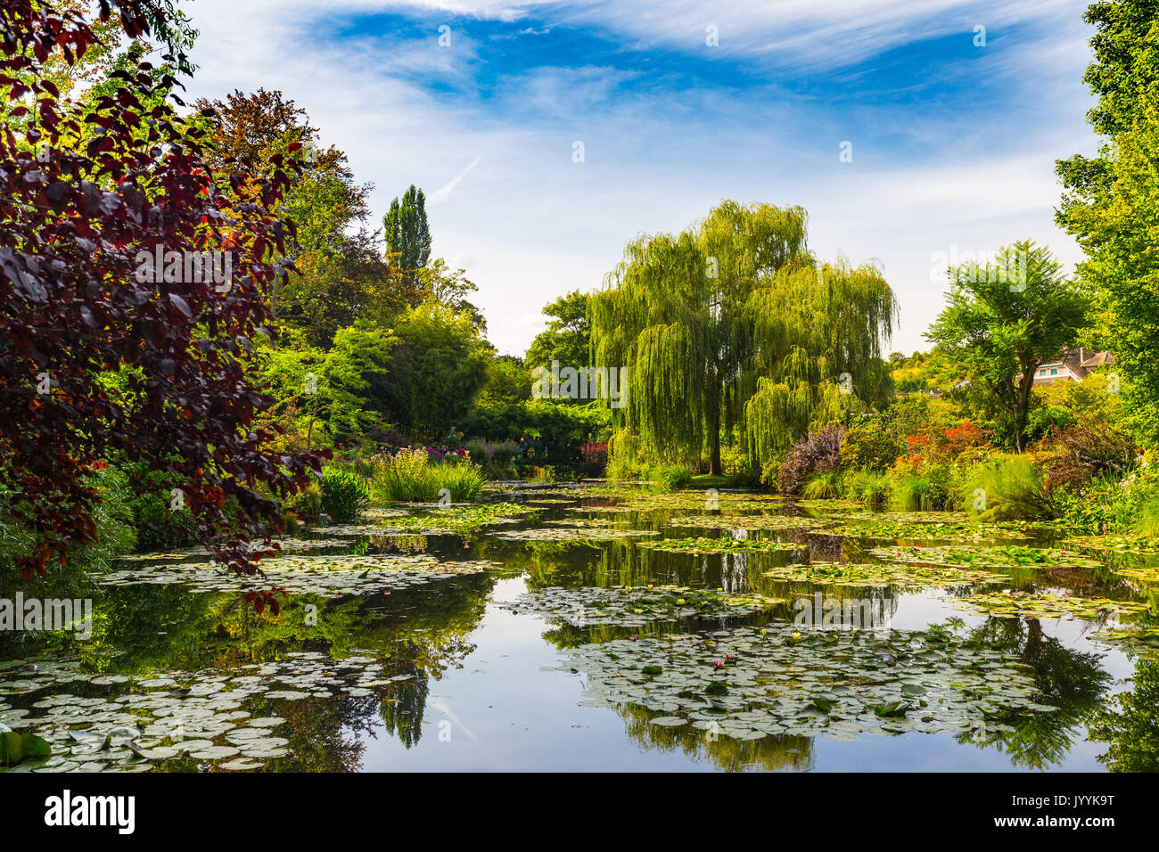 Nymphea Teich im Garten von Claude Monet in Giverny, Frankreich Stockfoto