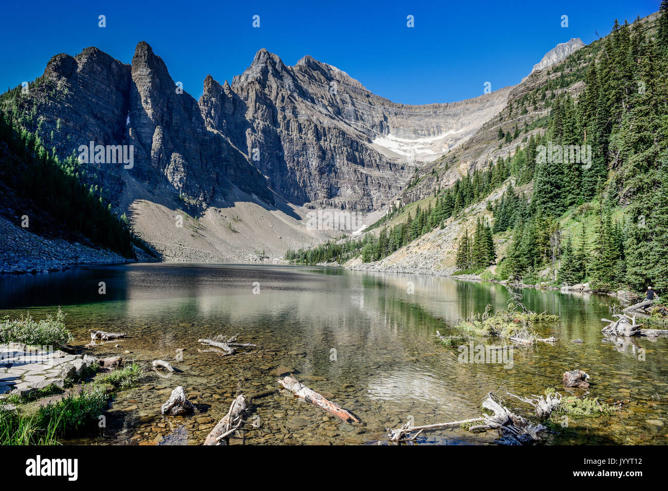 Banff Mountain Lake Stockfoto