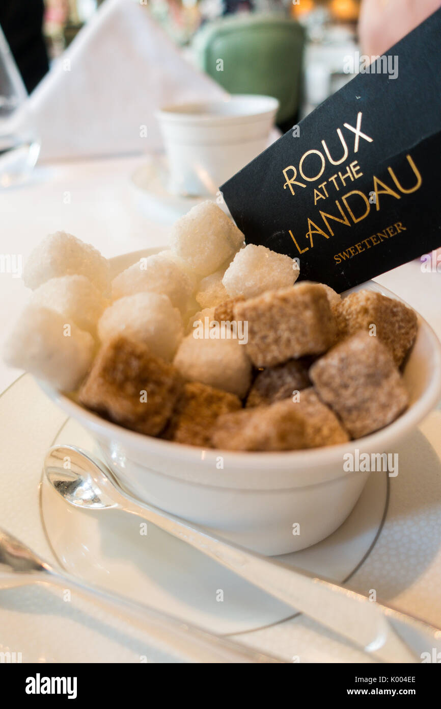 Roux an der Landau Restaurant, The Langham Hotel, 1 C Portland Pl, Marylebone, London W1B 1JA, Großbritannien Stockfoto