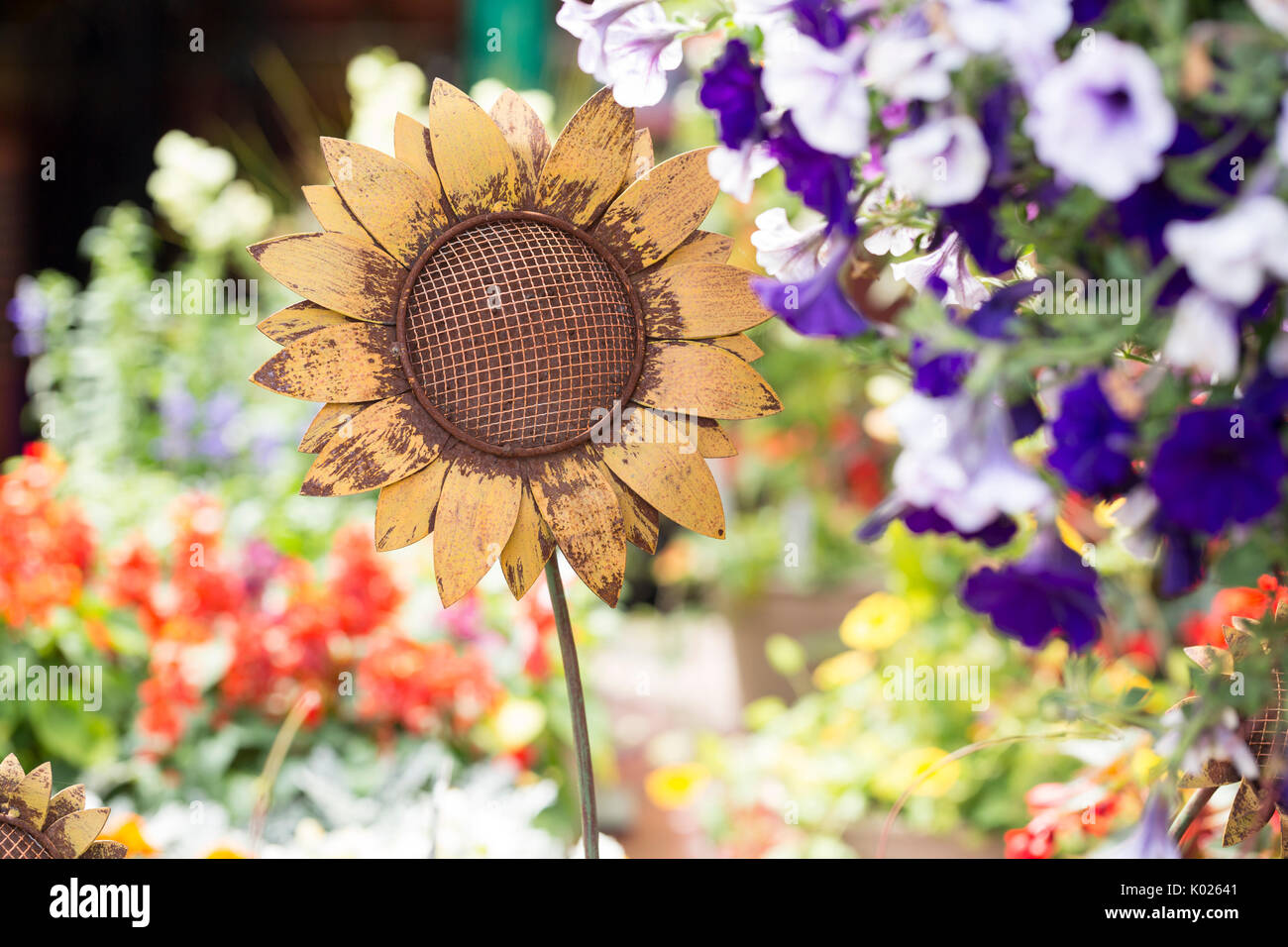 Bunte Garten Kunst Stockfoto