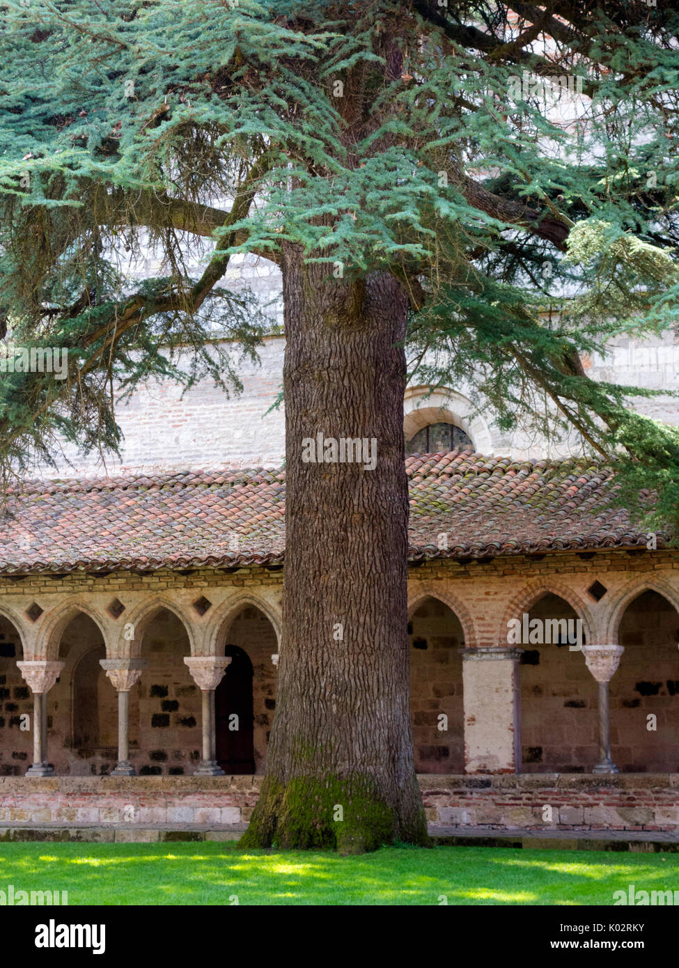 Abbaye Saint-Pierre, Moissac Stockfoto