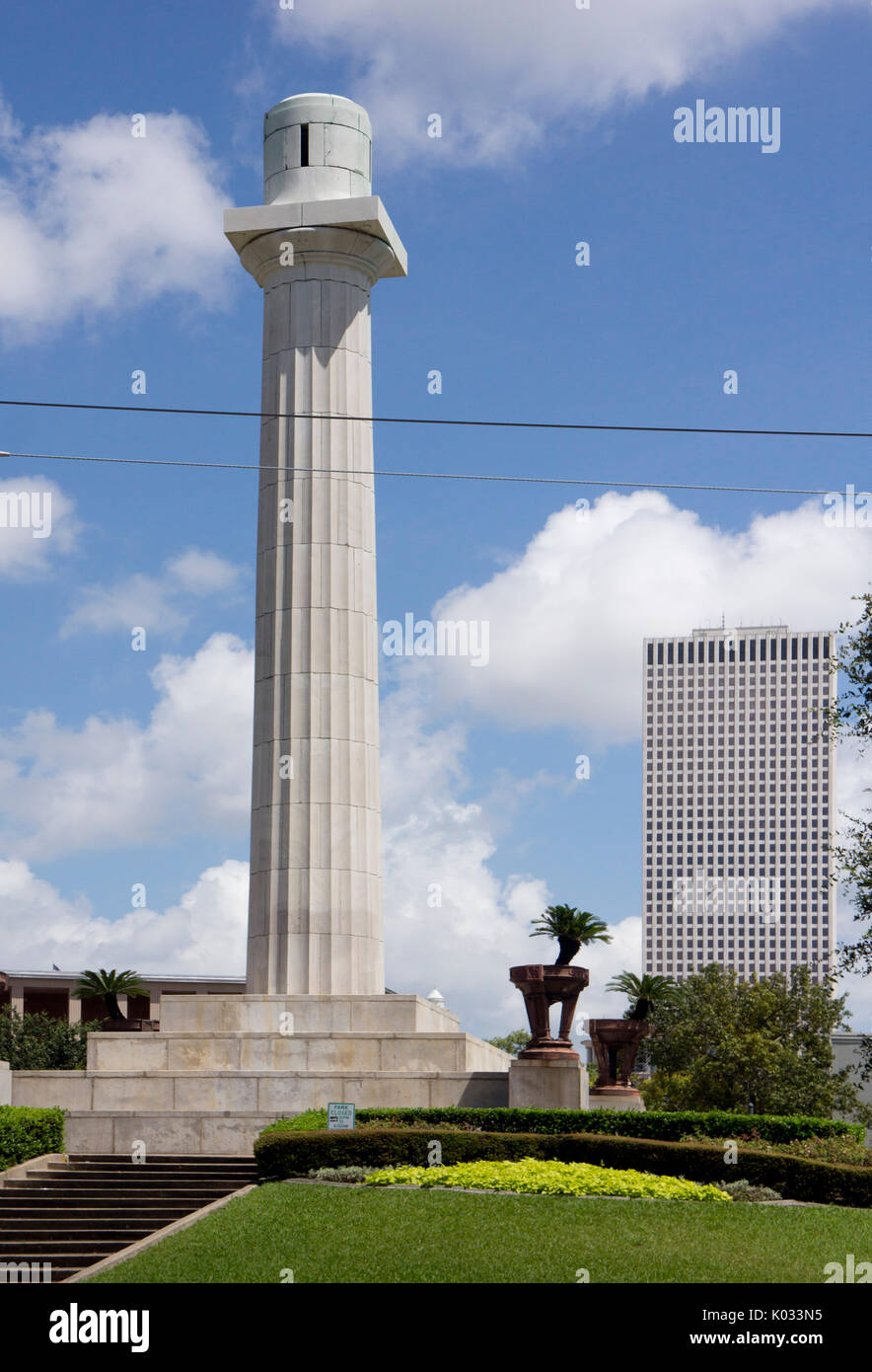 Lee Kreis Denkmal nach der Statue von Robert E. Lee wurde entfernt. New Orleans, LA. Sommer 2017. Stockfoto