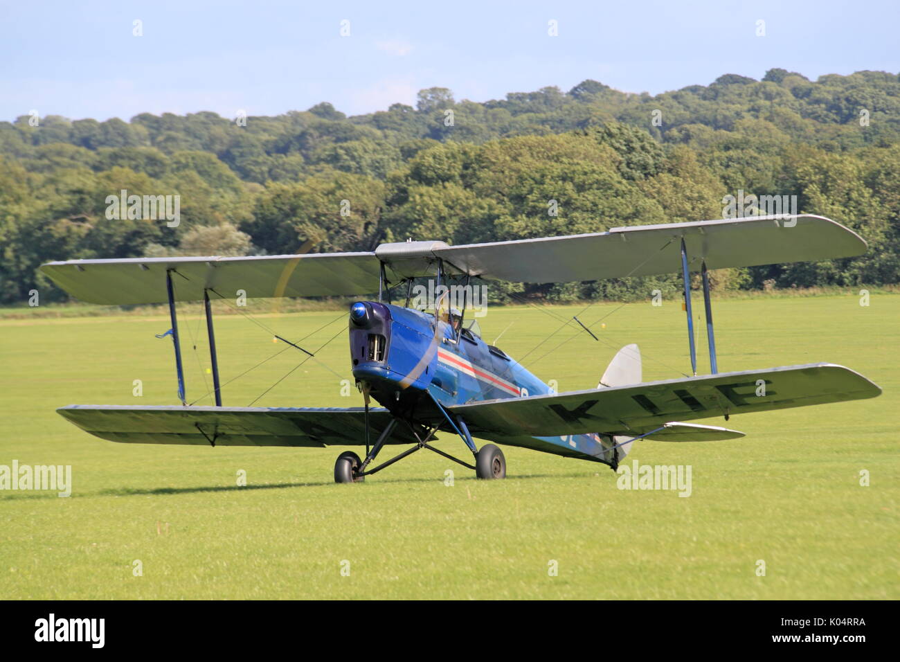 1939 De Havilland DH 82 Tiger Moth, Redhill Flugplatz, Könige Mill Lane, Redhill, Surrey, England, Großbritannien, USA, UK, Europa Stockfoto