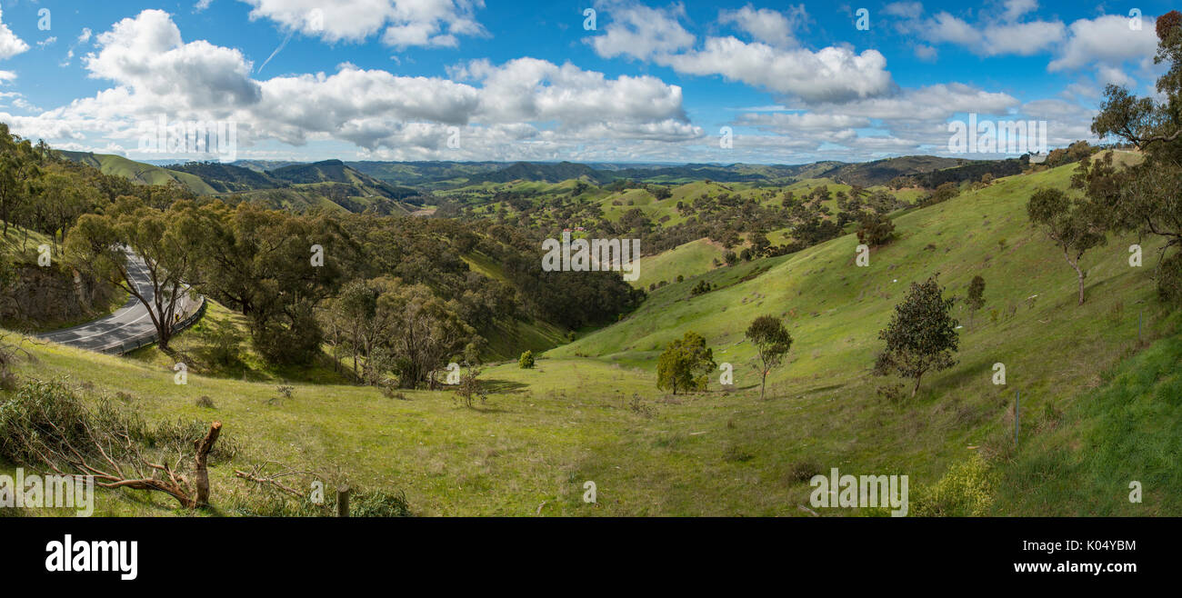 Blick vom Aussichtspunkt Panorama Murchison, Strath Creek, Victoria, Australien Stockfoto