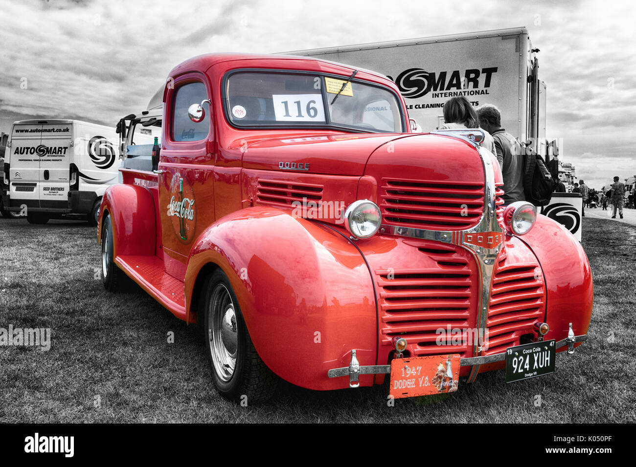 NORFOLK, UK - 19. AUGUST 2017: Truckfest Norwich ist ein Transport Festival in Großbritannien um das Speditionsgewerbe in Norfolk entfernt. Einschließlich t Stockfoto