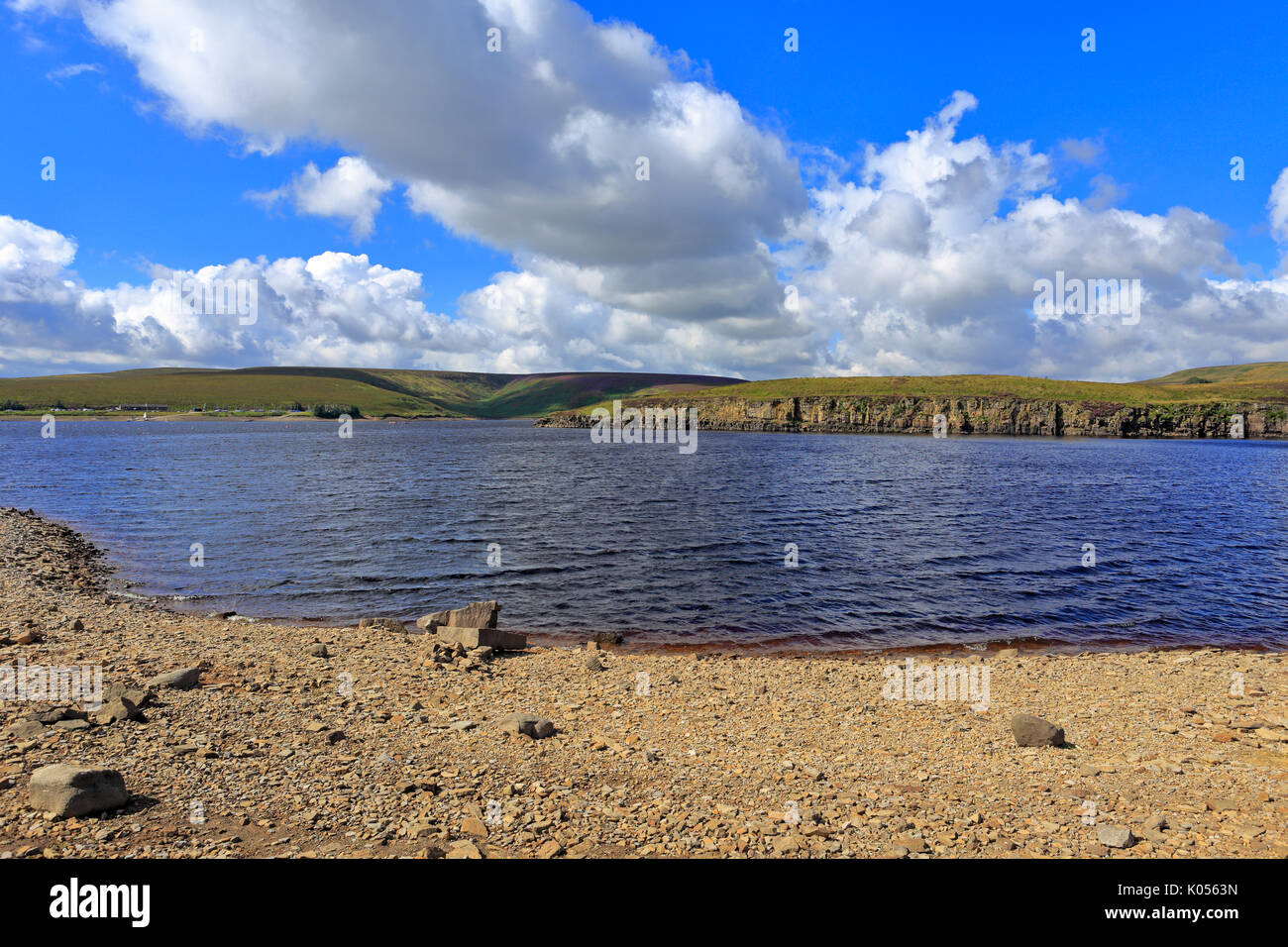 Winscar Reservoir, Peak District Mitgliedstats Park, Barnsley, South Yorkshire, England, UK. Stockfoto