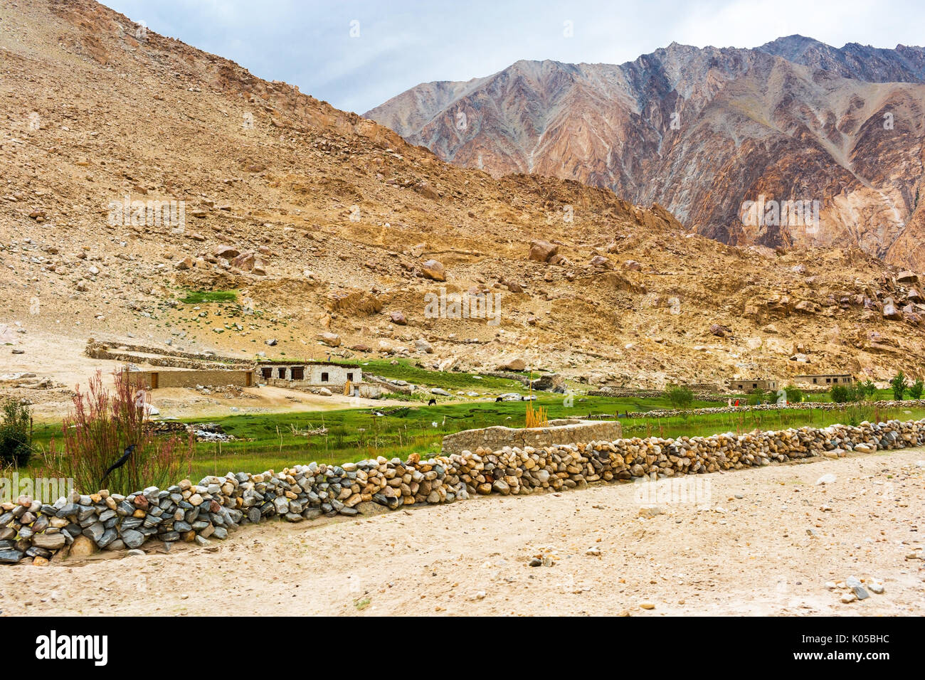 Naturlandschaft in Leh Ladakh, Jammu und Kaschmir, Indien Stockfoto