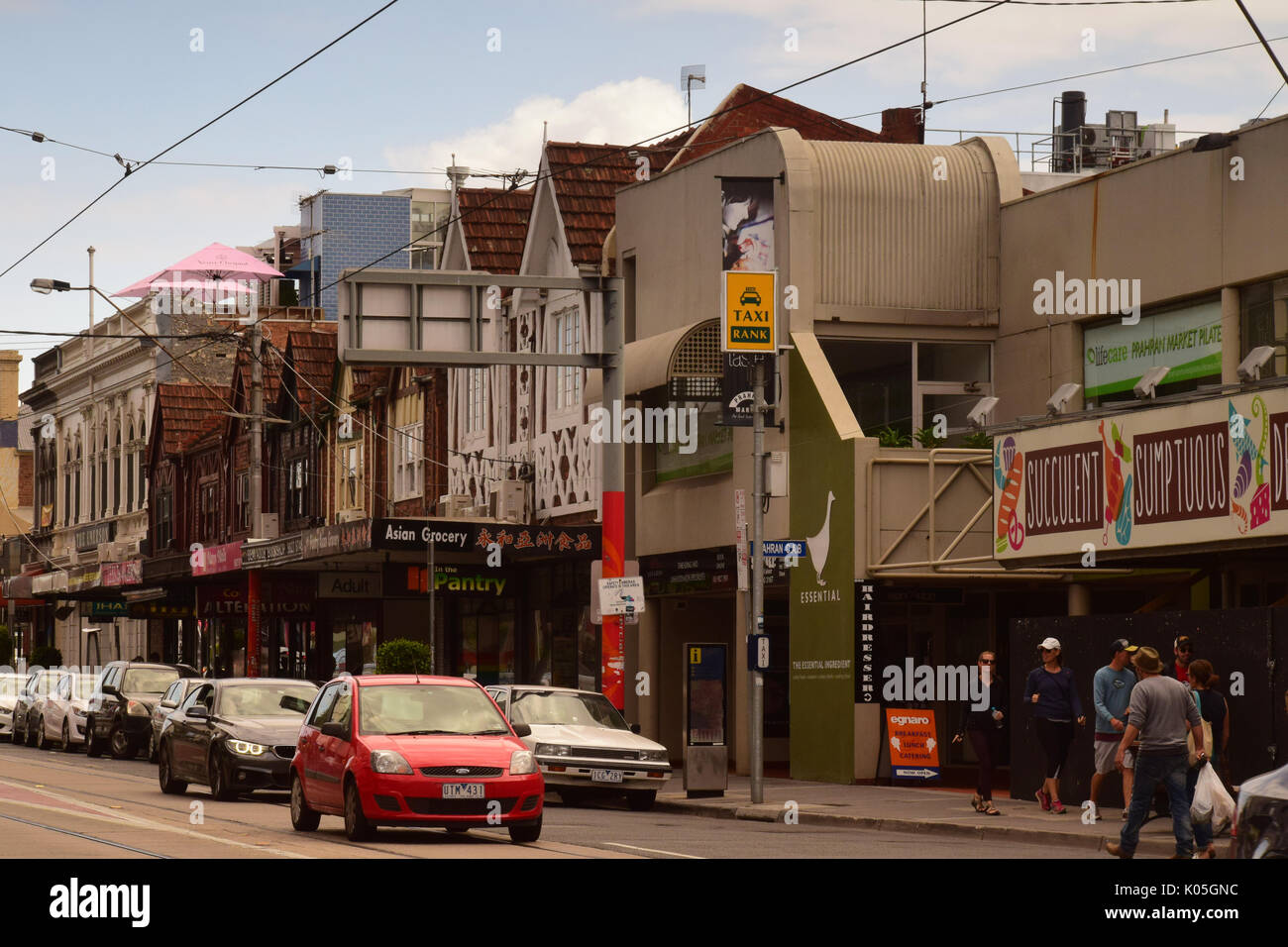 Vorort von Prahran, Melbourne, Australien Stockfoto