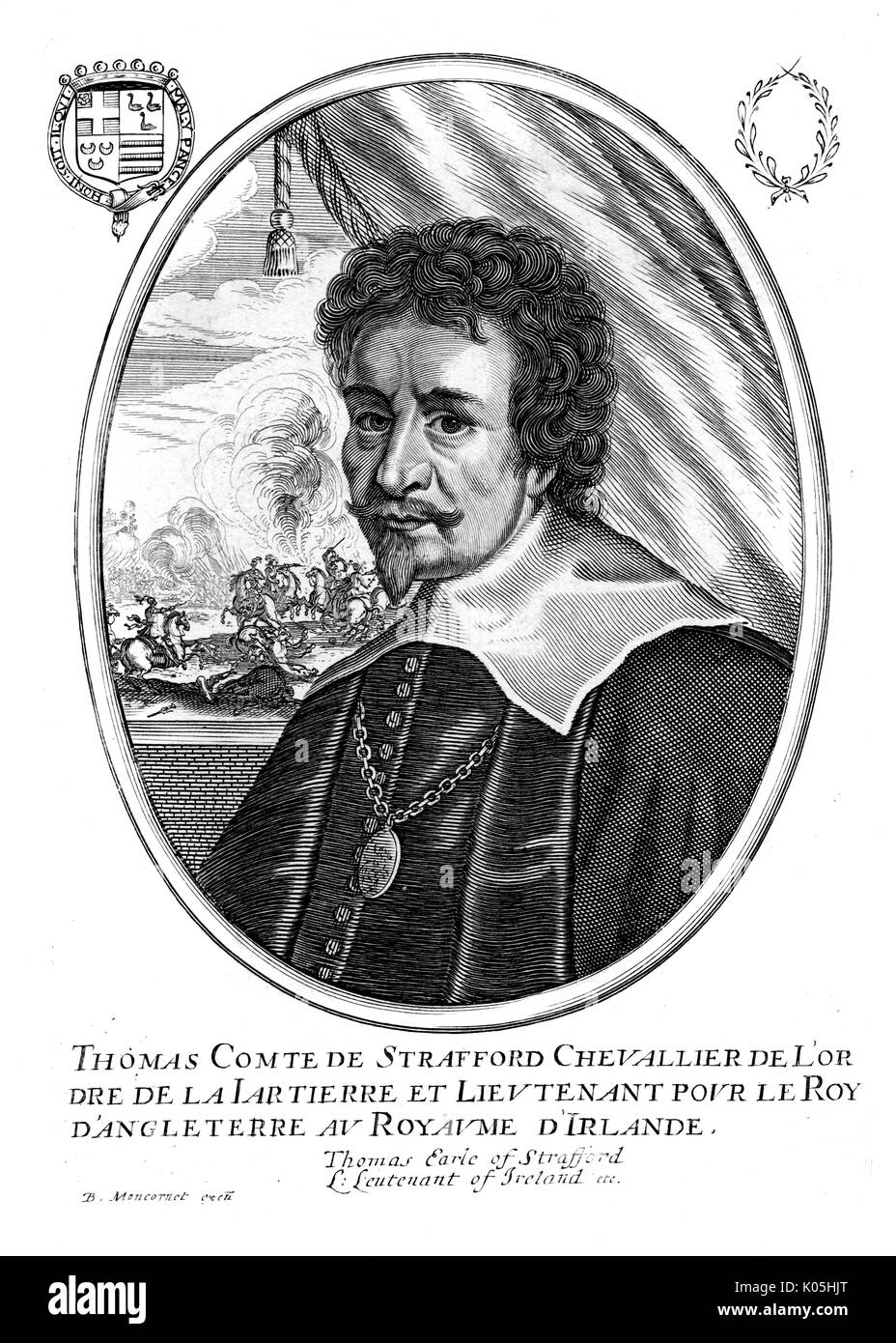 1. Earl von Strafford Stockfoto