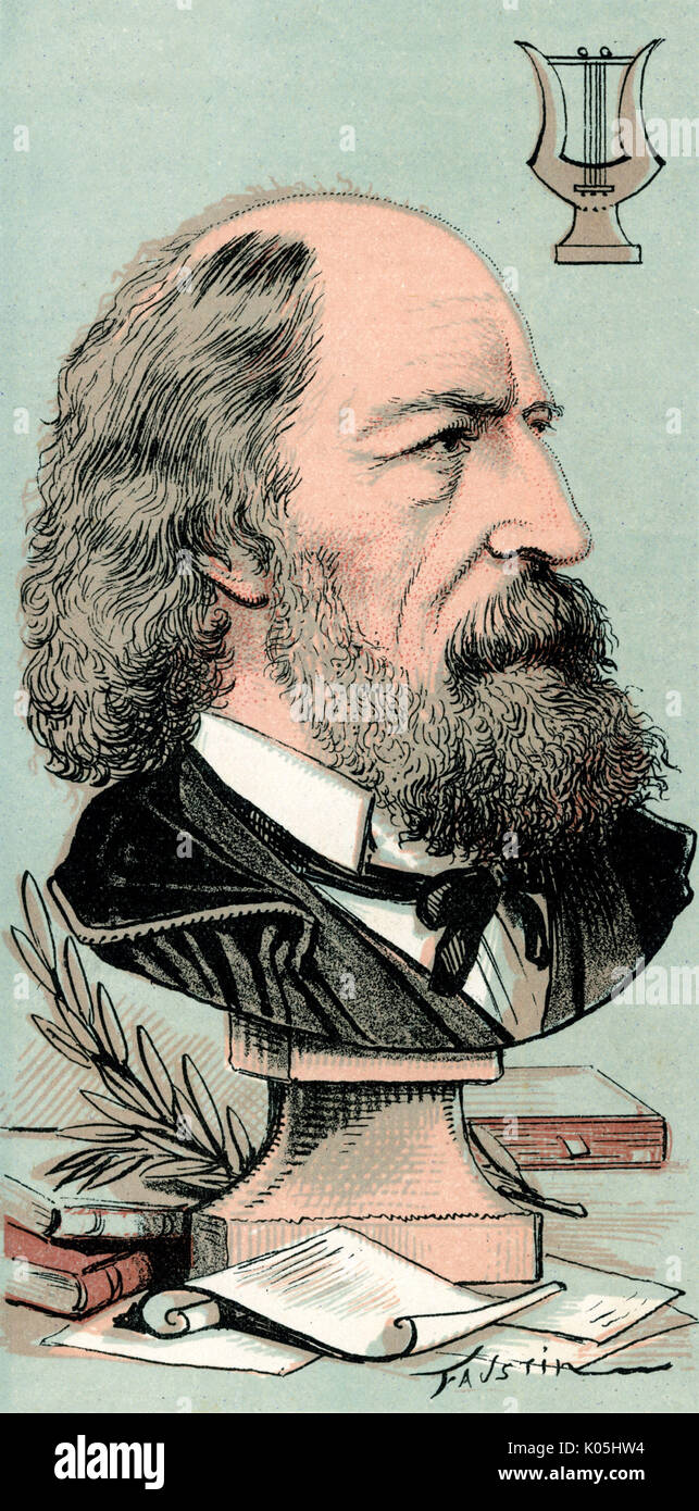 Alfred, lord Tennyson Stockfoto