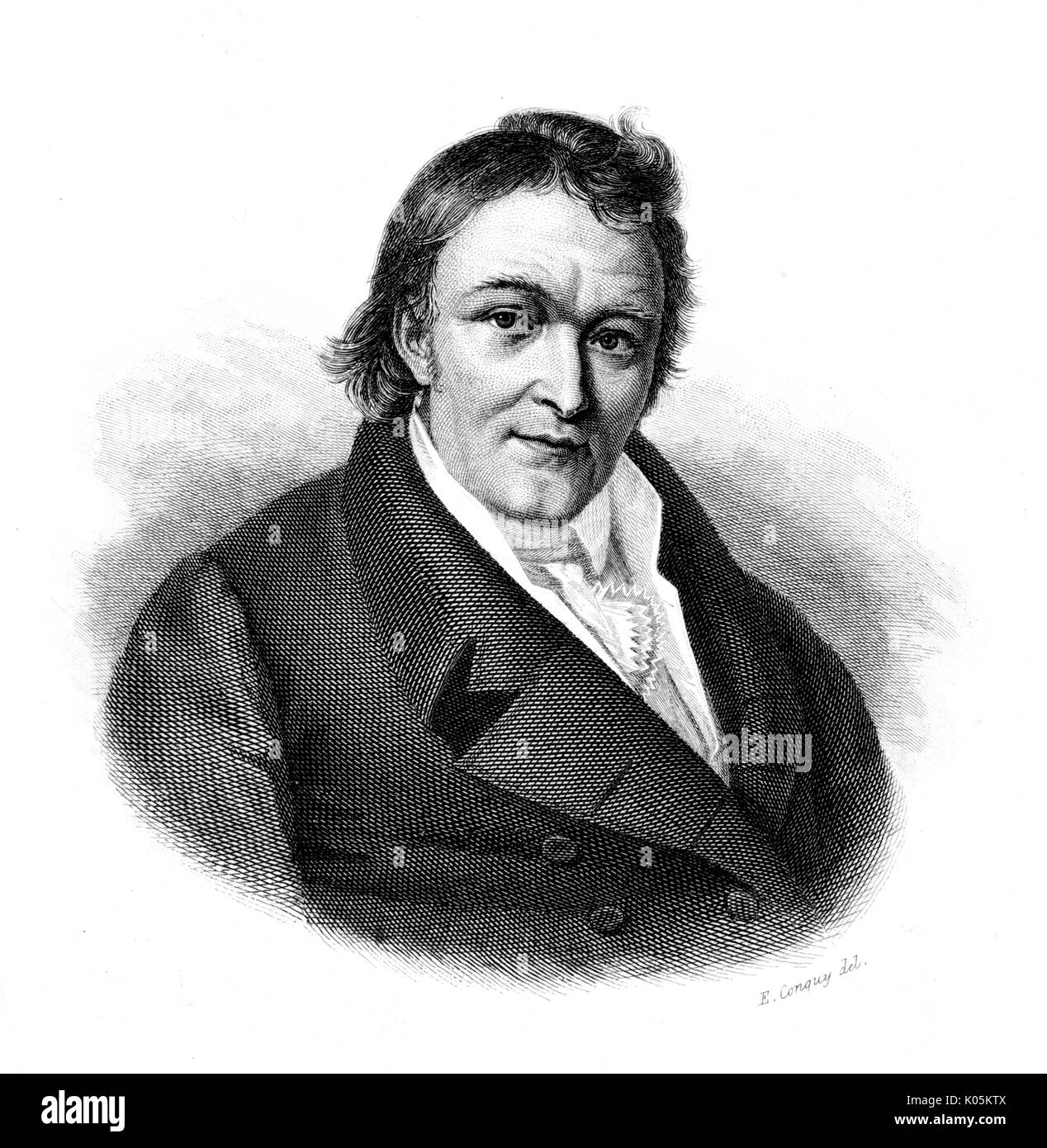 Aloys Senefelder (1771-1834) - der deutsche Erfinder der Lithographie, in Prag Datum geboren: Stockfoto