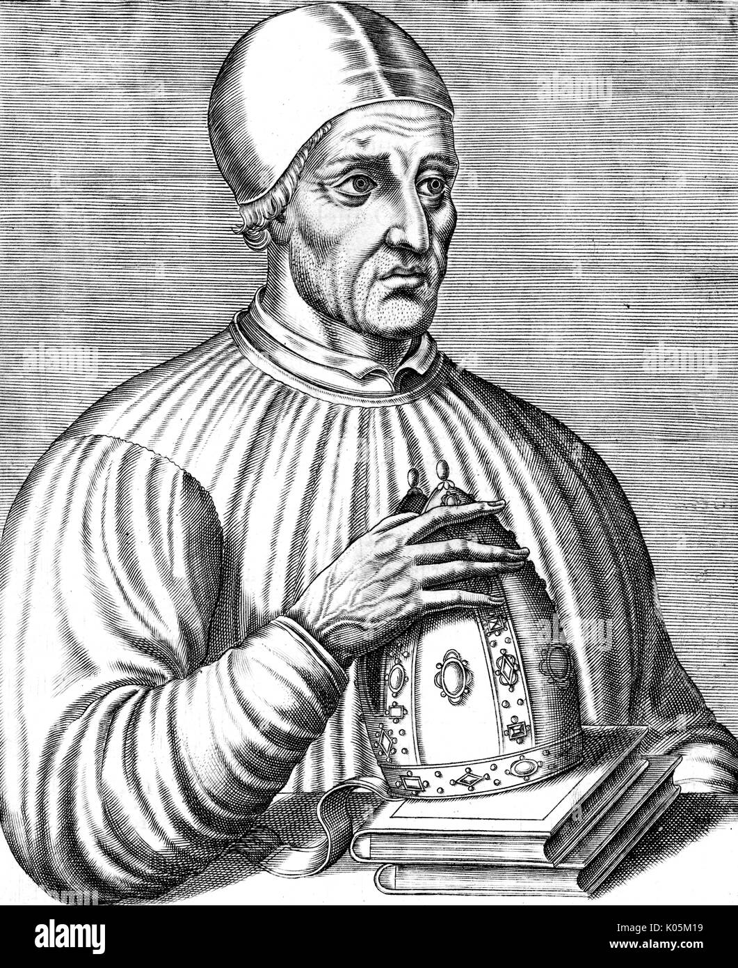 Alfonso "Druckverlust" übergeht (1400 - 1452) Spanischer gelehrter Datum: Stockfoto