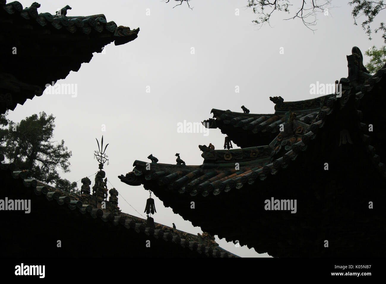 Jinci Kloster in Qingdao (China). Stockfoto