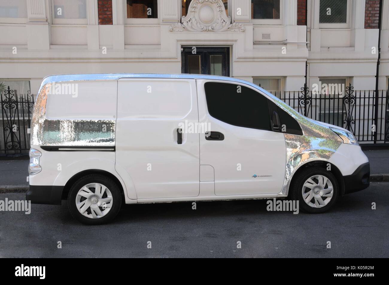 E-Nissan Van NV200. Stockfoto