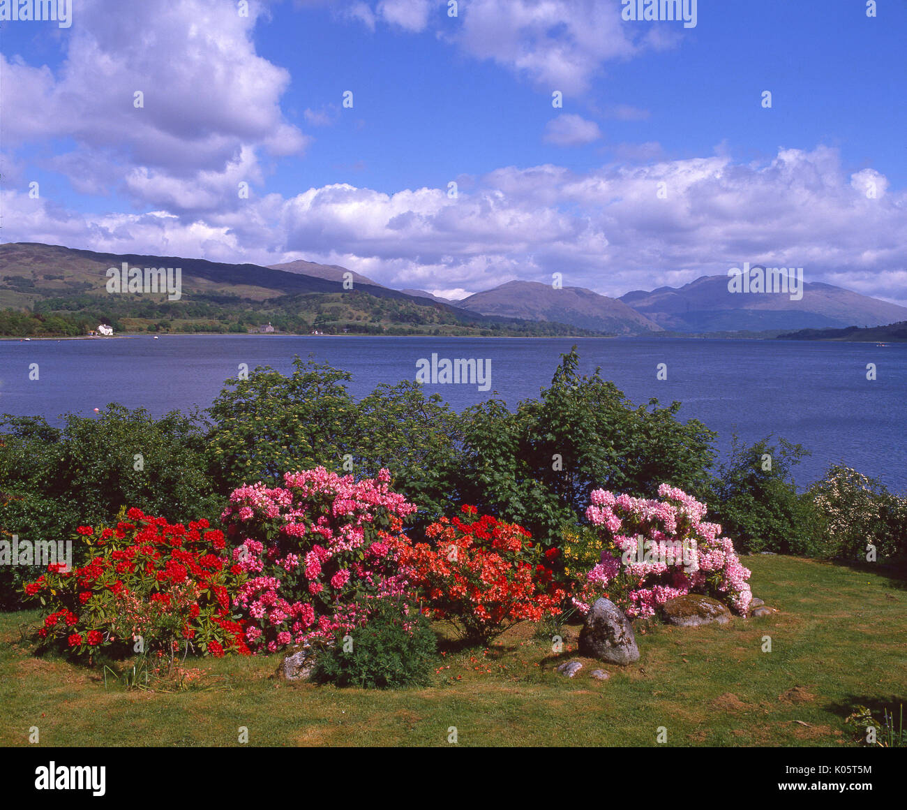 Schönen Frühling Blick auf Loch Etive und Ben Cruachan von Connel, Argyll Stockfoto