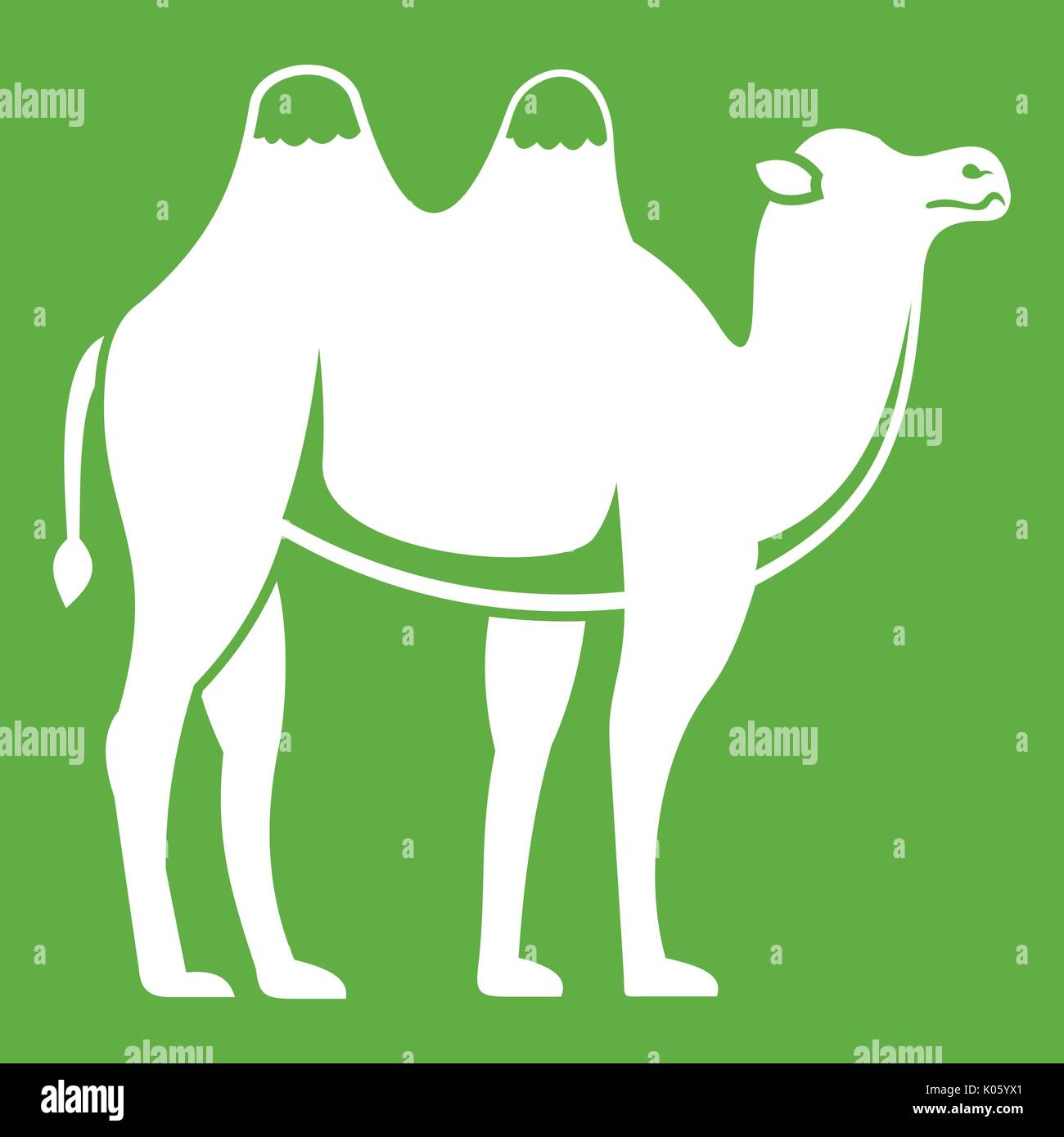 Camel-Symbol grün Stock Vektor