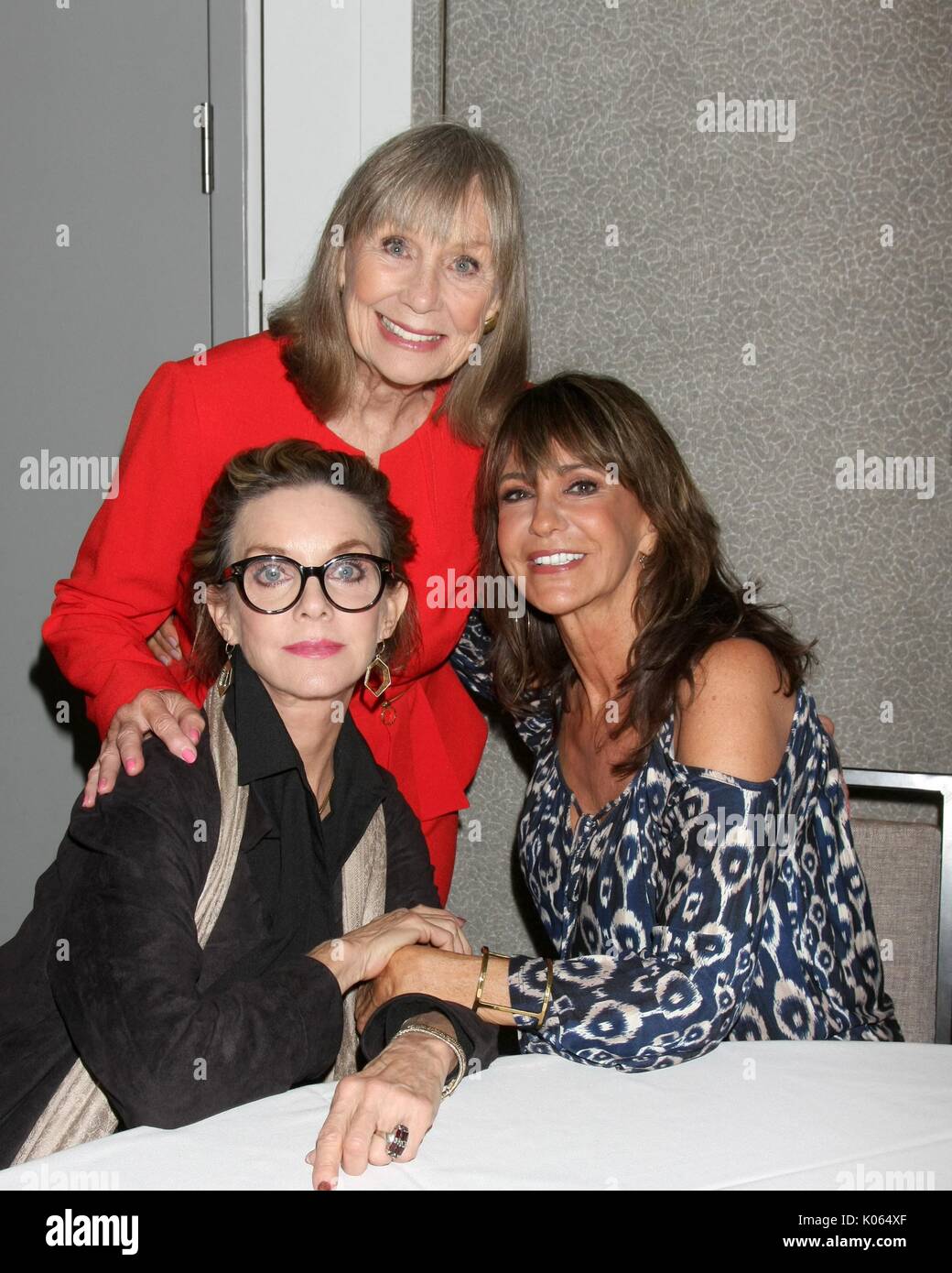 Judith Chapman, Marla Adams, Jess Walton anwesend für Jungen und Ruhelosen Fan Club Abendessen, Burbank Convention Center, Burbank, CA August 19, 2017. Foto von: Priscilla Grant/Everett Collection Stockfoto