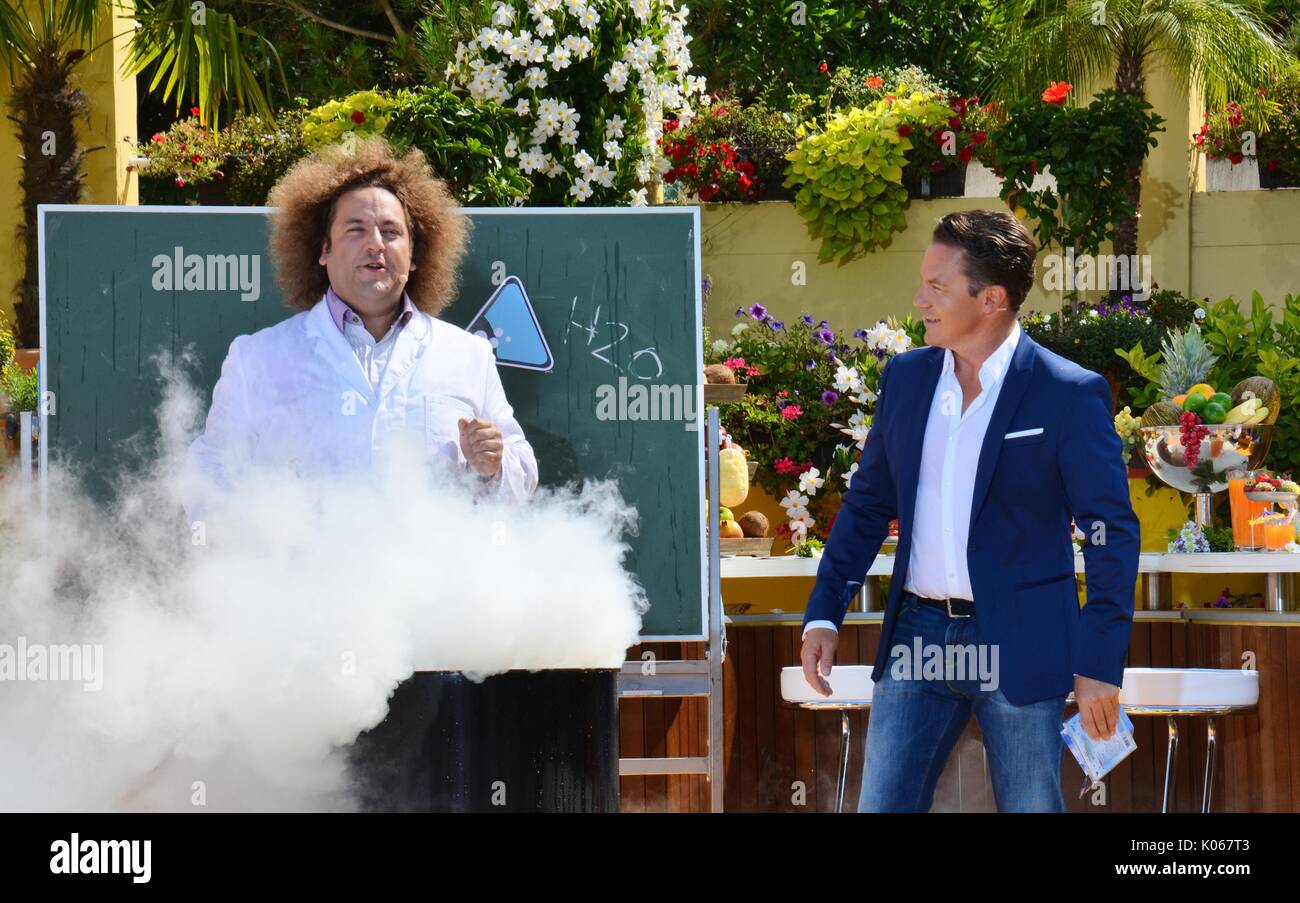 Rust, Deutschland, 20. August 2017, das Erste ARD-Show "Immer wieder Sonntags" mit Konrad Stöckel und Stefan Mross Credit: mediensegel/Alamy leben Nachrichten Stockfoto