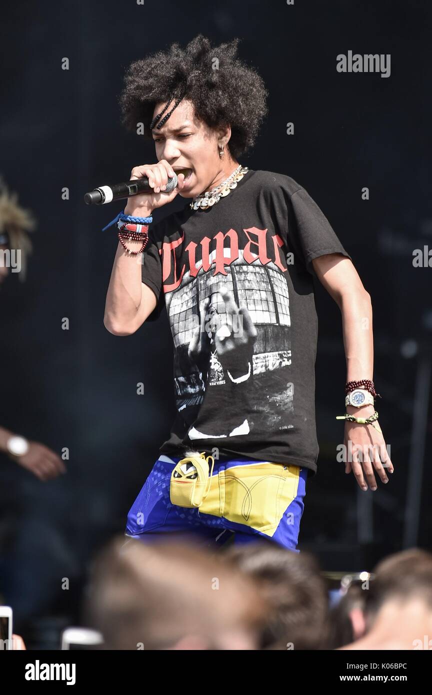 Wantagh, NY, USA. 20 Aug, 2017. Teo, Ayo & Teo auf der Bühne für 2017 Hot 100 Musik Festival - Sonne, Northwell Gesundheit bei Jones Beach Theater, Wantagh, NY, 20. August 2017. Credit: Steven Prevedari/Everett Collection/Alamy leben Nachrichten Stockfoto