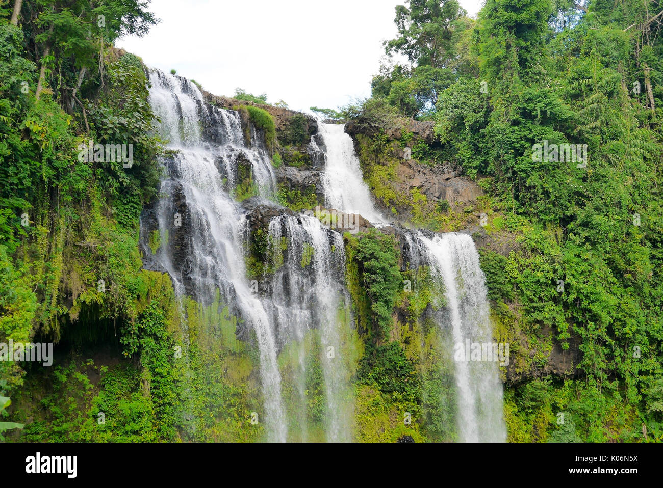 Tad-Yueng Wasserfall, Champasak, Süd Laos Stockfoto