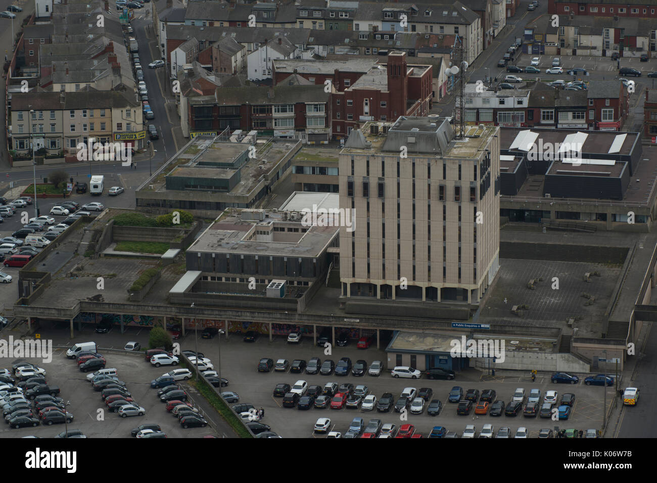 Ein Foto von Blackpools ehemalige Polizeistation auf Bonney Straße. Credit: LEE RAMSDEN/ALAMY Stockfoto