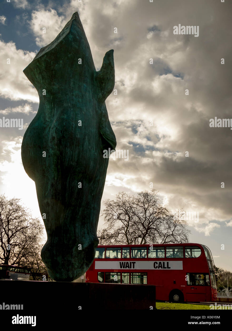 Europa, Großbritannien, England, London, Marble Arch Pferdekopf Stockfoto