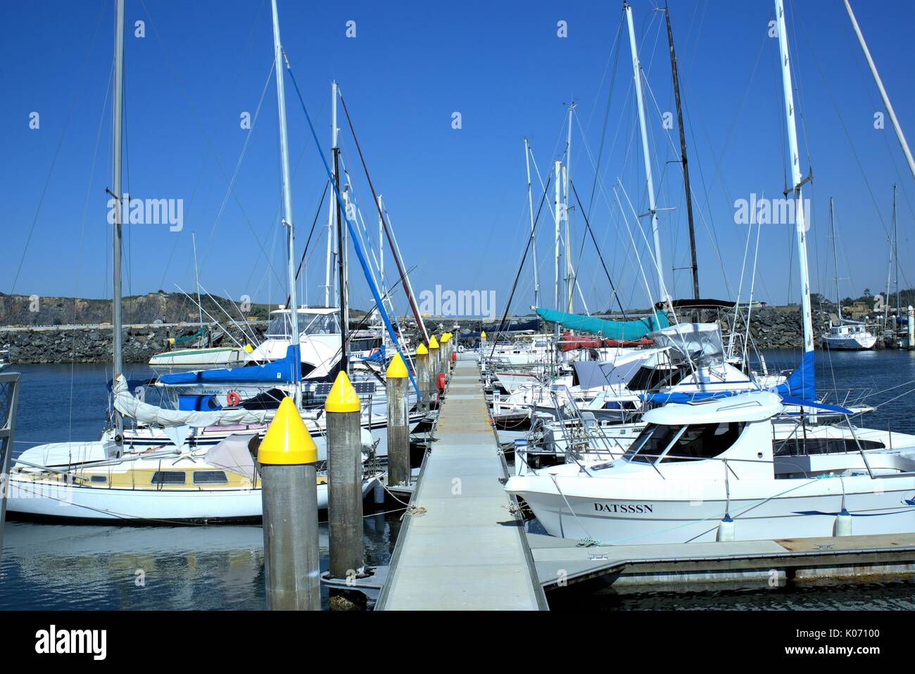 19. August 2017 datiert. Coffs Harbour International Marina in Coffs Harbour in New South Wales, Australien Stockfoto