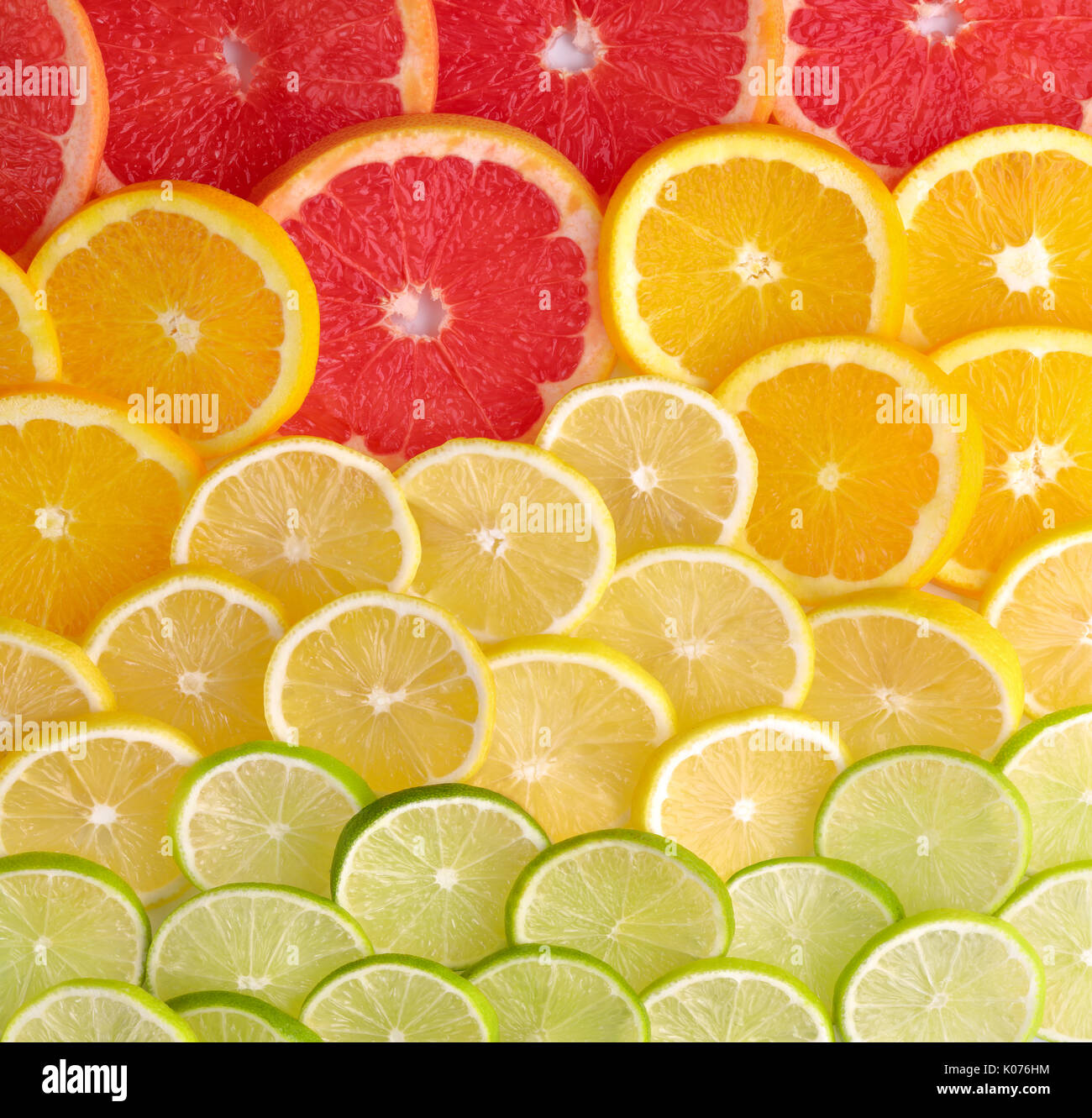 Citrus slice Hintergrund Stockfoto