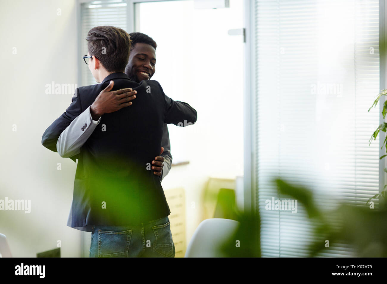Nette Kollegen Stockfoto