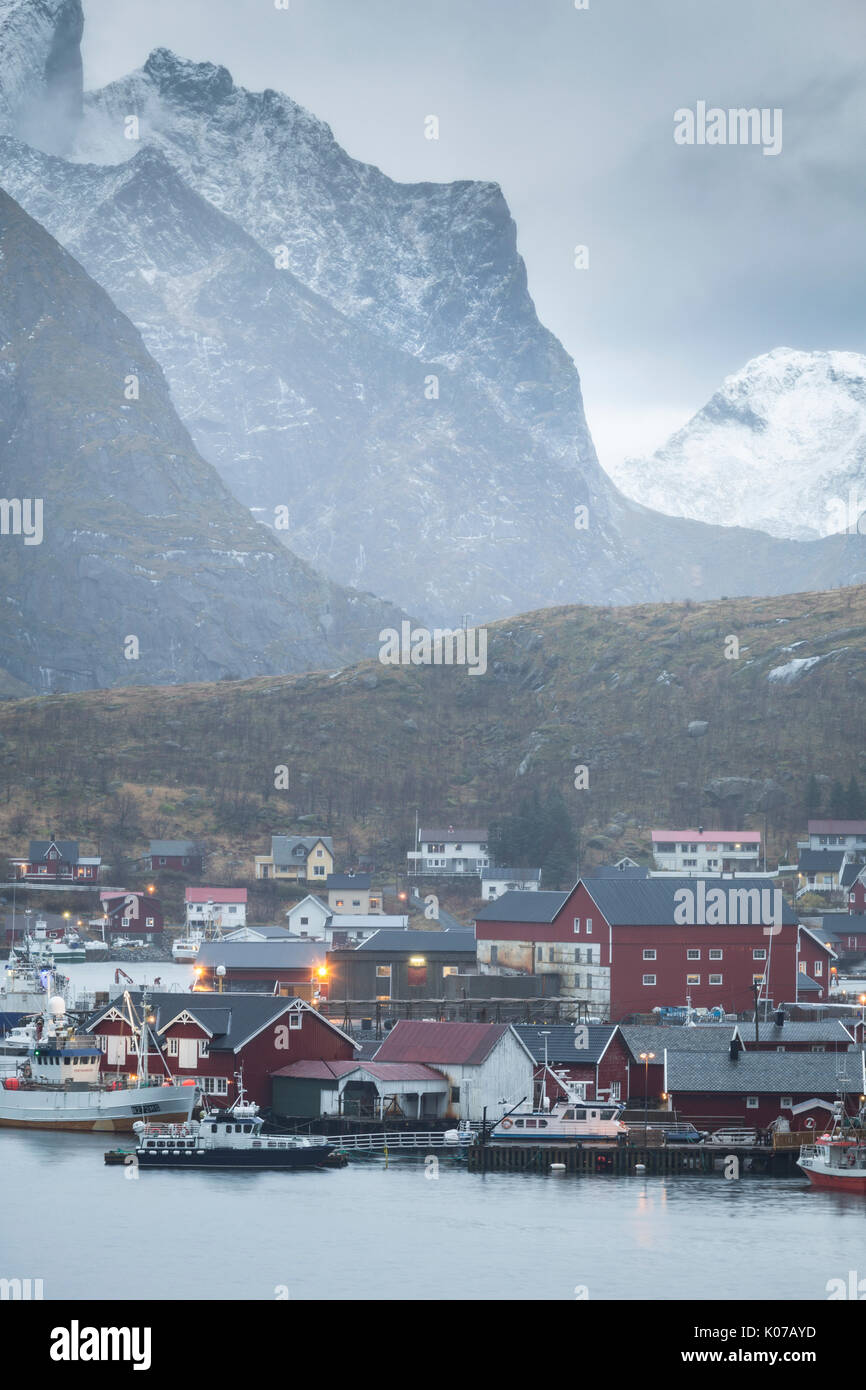 Reine Bay, Lofoten, Norwegen Stockfoto