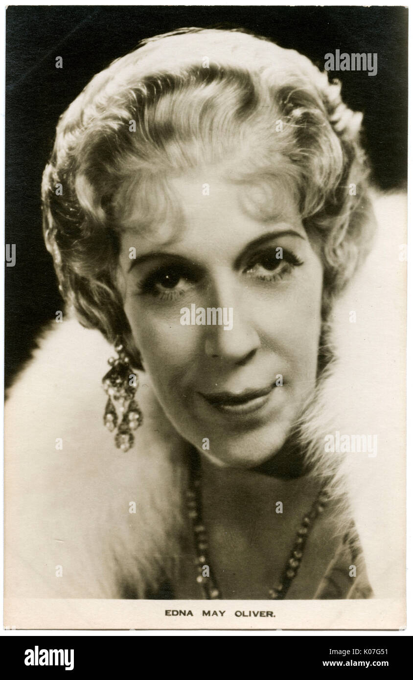 Edna kann Oliver (Edna kann Cox-Oliver) (1883-1942), US-amerikanische Schauspielerin Charakter von Bühne und Bildschirm Datum: Stockfoto