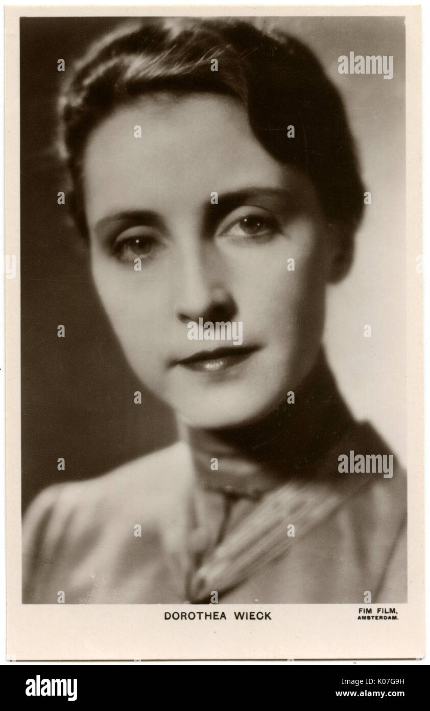 Dorothea Wieck (1908-1986), Schweizer Schauspielerin 1930 Filme Datum: Stockfoto