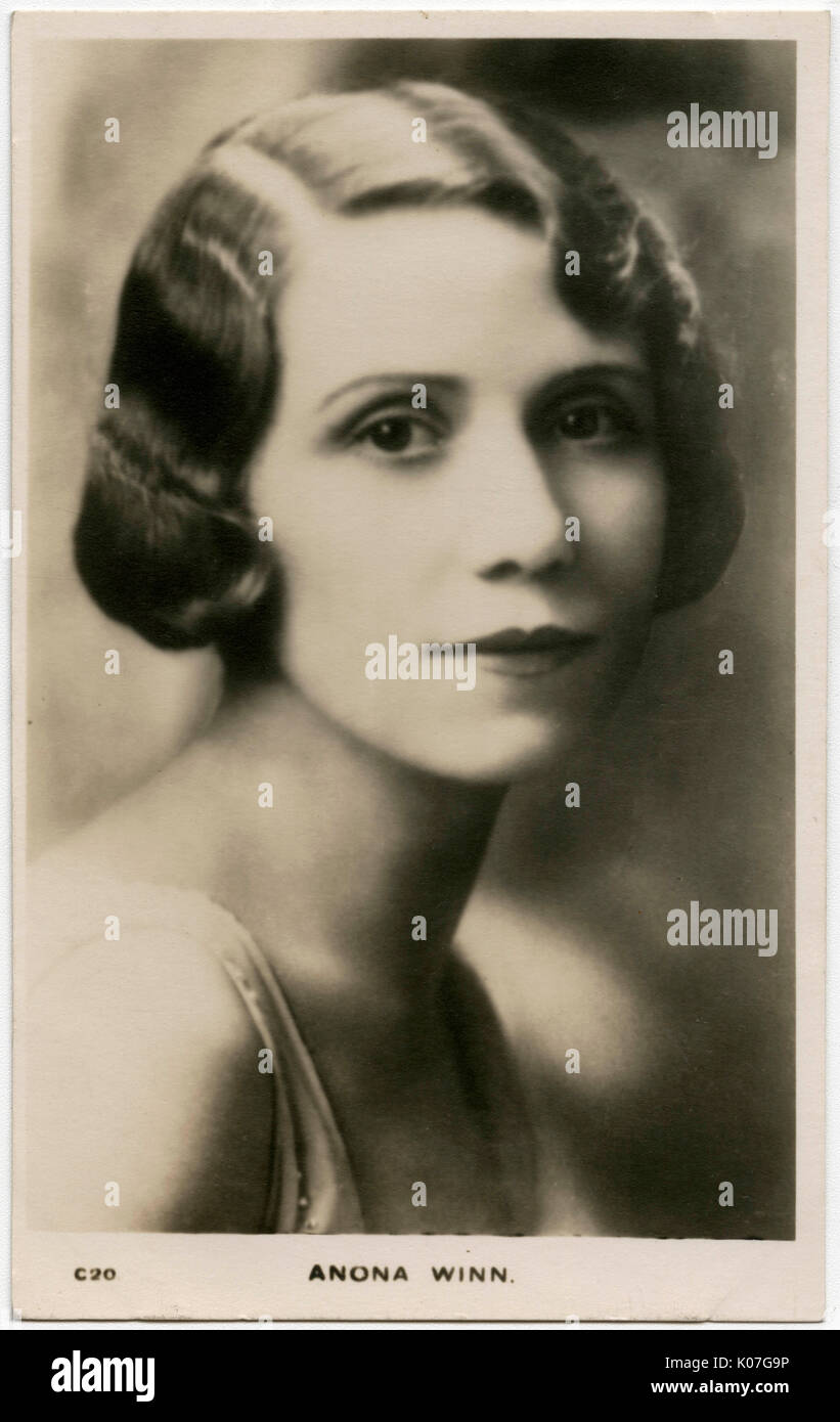 Anona Winn (1904-1994), australische Schauspielerin Datum: Stockfoto